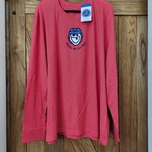 Mens NWT Life is Good Long Sleeve Tee size 3X